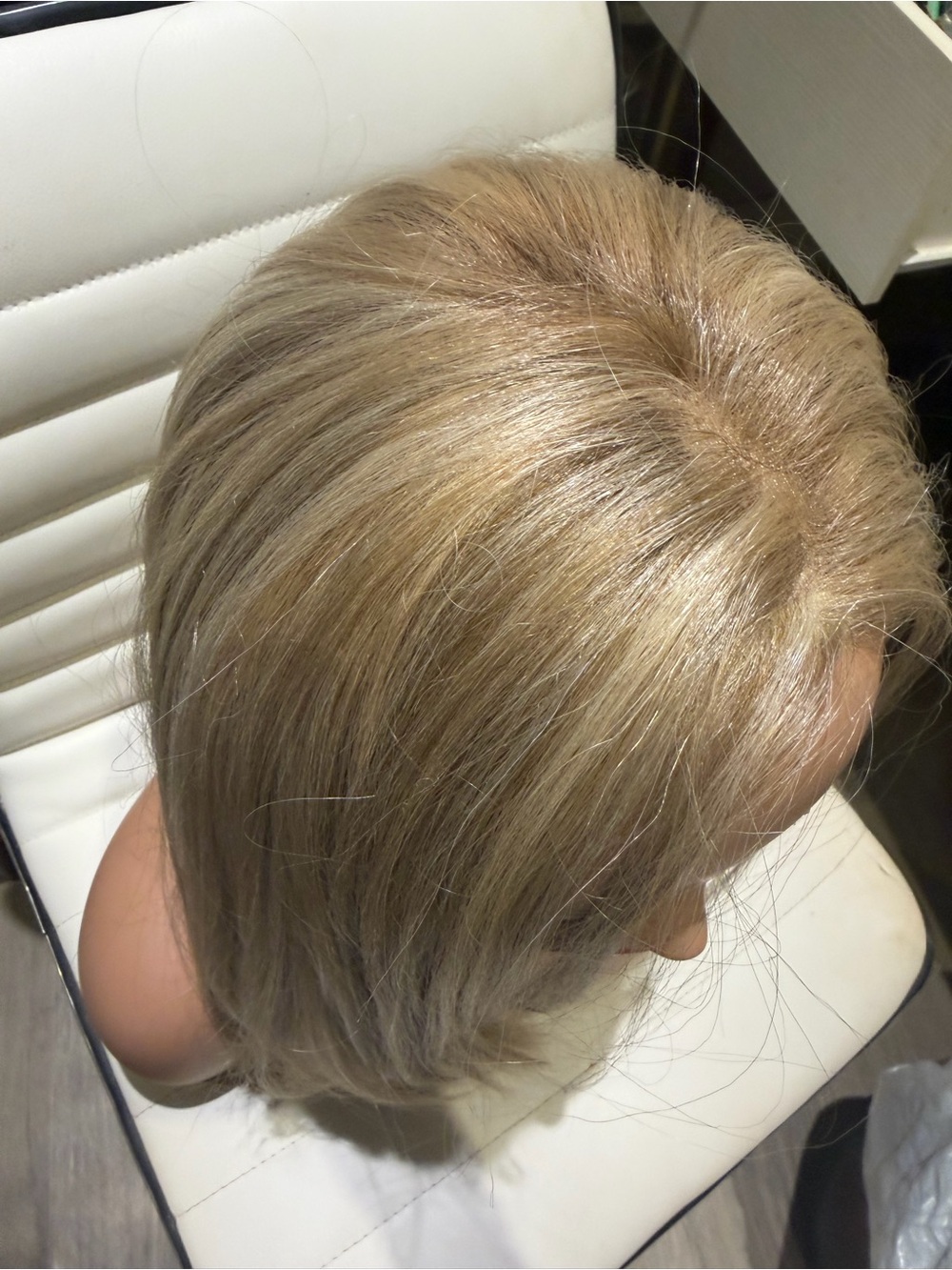 Natural Straight Blonde Women's Wig - Classic Shoulder Length - Picture 3 of 16